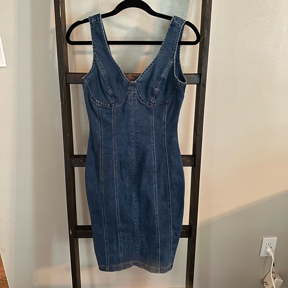Denim bodycon dress